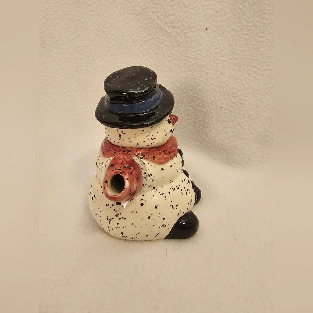 Vintage Julie Ueland Snowman Teapot
